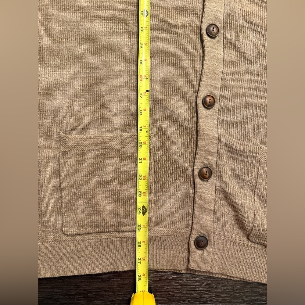 Polo by Ralph Lauren Men's Beige Cardigan Sweater - Picture 6 of 7